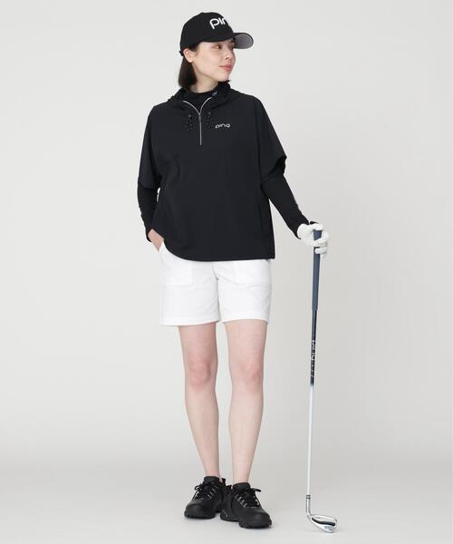 PING(ピン)の「【PING APPAREL】レイヤードツインセット(ブルゾン・レディース・カーキ/ホワイト/ブラック・L/S/M/LL)」の15枚目の写真