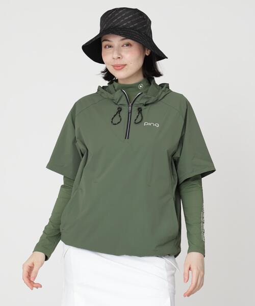 PING(ピン)の「【PING APPAREL】レイヤードツインセット(ブルゾン・レディース・カーキ/ホワイト/ブラック・L/S/M/LL)」の6枚目の写真