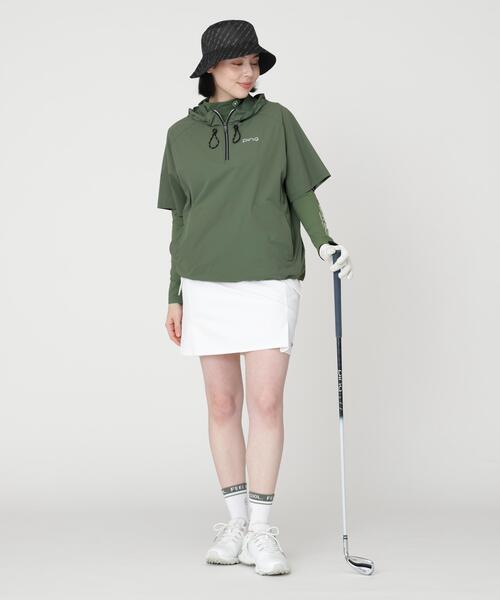 PING(ピン)の「【PING APPAREL】レイヤードツインセット(ブルゾン・レディース・カーキ/ホワイト/ブラック・L/S/M/LL)」の7枚目の写真