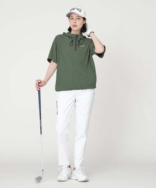 PING(ピン)の「【PING APPAREL】レイヤードツインセット(ブルゾン・レディース・カーキ/ホワイト/ブラック・L/S/M/LL)」の9枚目の写真