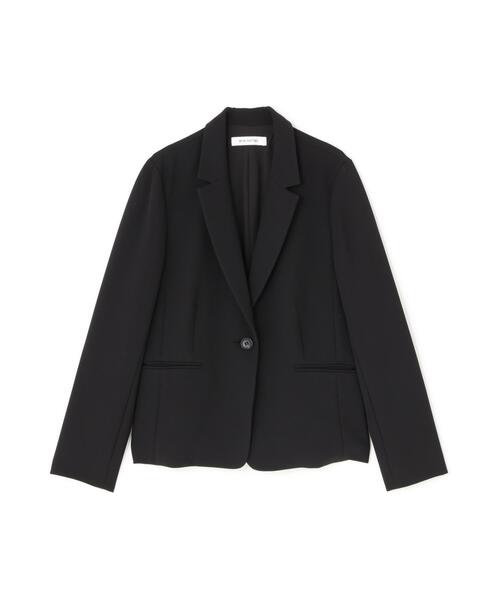 NATURAL BEAUTY BASIC(ナチュラルビューティーベーシック)の「ストレッチツイル SETUP シングルテーラードジャケット(テーラードジャケット・レディース・ネイビー/ブラック・SMALL/MEDIUM/LARGE)」の3枚目の写真
