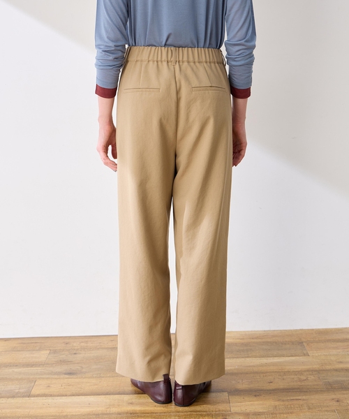 LE SOUK HOLIDAY（ルスークホリデー）の「タックチノパンツ【UVカット・後ろウエストゴム】（その他パンツ・レディース・ブラック/ベージュ/ダークブラウン・L/M）」の19枚目の写真
