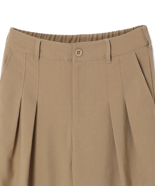 LE SOUK HOLIDAY（ルスークホリデー）の「タックチノパンツ【UVカット・後ろウエストゴム】（その他パンツ・レディース・ブラック/ベージュ/ダークブラウン・L/M）」の6枚目の写真