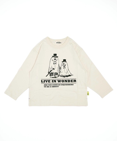 MAKE YOUR DAY(メイクユアデイ)の「不思議の国のゴースト長袖Tシャツ■80~140cm(Tシャツ/カットソー・キッズ・レッド/アイボリー・80/90/100/110/140/120/130)」の13枚目の写真