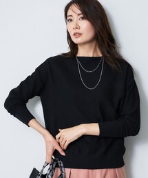 ボートネックニットトップス