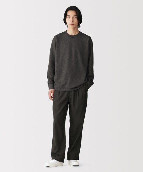 無印良品(ムジルシリョウヒン)の「紳士 乾きやすい洗えるニット長袖Tシャツ(Tシャツ/カットソー・メンズ・オフホワイト/ダークブラウン系/ベージュ系/グレー系・S/M/L/XL)」の12枚目の写真