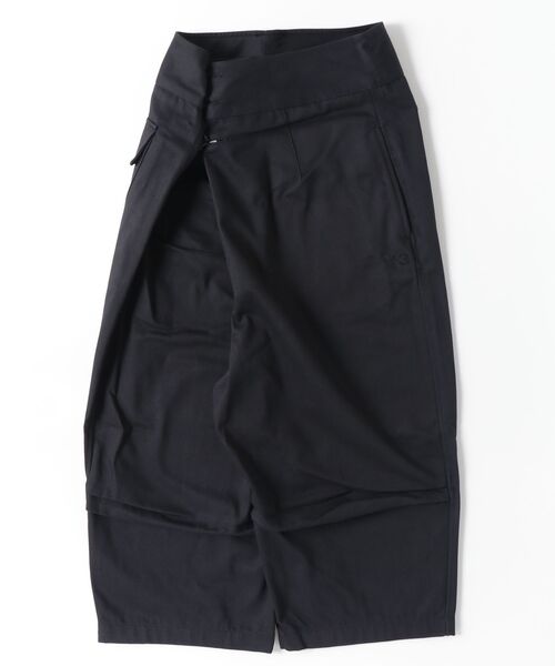 Y-3(ワイスリー)の「Y-3 TWILL WIDE LEG PANTS(その他パンツ・レディース・ブラック・XX-SMALL/X-SMALL)」の4枚目の写真