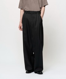 Juha | 2TUCK WIDE DRY TWILL PANTS(スラックス)