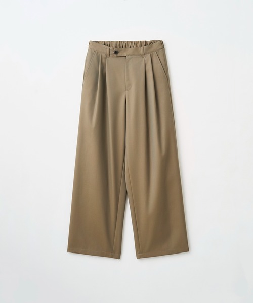 Juha(ユハ)の「2TUCK WIDE DRY TWILL PANTS(スラックス・メンズ・ブラック/ベージュ・3/2/4)」の8枚目の写真