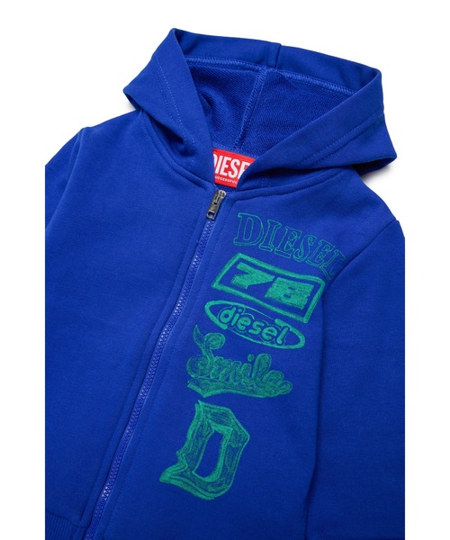 DIESEL（ディーゼル）の「ベビー ジップアップパーカー SBANB（パーカー・キッズ・ブルー・18M/36M/24M）」の4枚目の写真