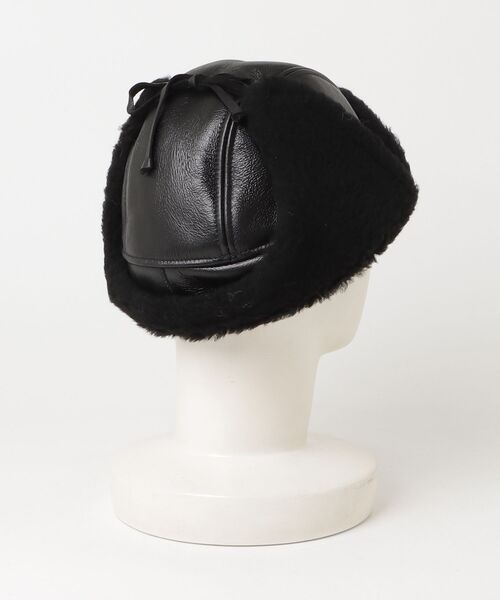 KIJIMA TAKAYUKI（キジマ　タカユキ）の「MOUTON AVIATOR CAP（キャップ・レディース・ブラック・FREE）」の5枚目の写真