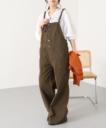 ツイルサロペットワイドパンツ
