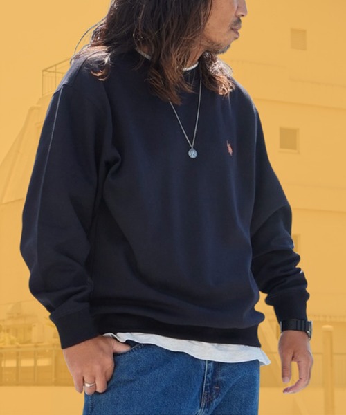 U.S. POLO ASSN.(ユーエスポロアッスン)の「U.S. POLO ASSN./ユーエスポロアッスン クルーネックプルオーバー スウェット トレーナー ロゴ刺繍 メンズ レディース 2026年秋冬 秋服(スウェット・メンズ・ブラック/スミクロ/グレー/ネイビー・M/L/LL)」の1枚目の写真