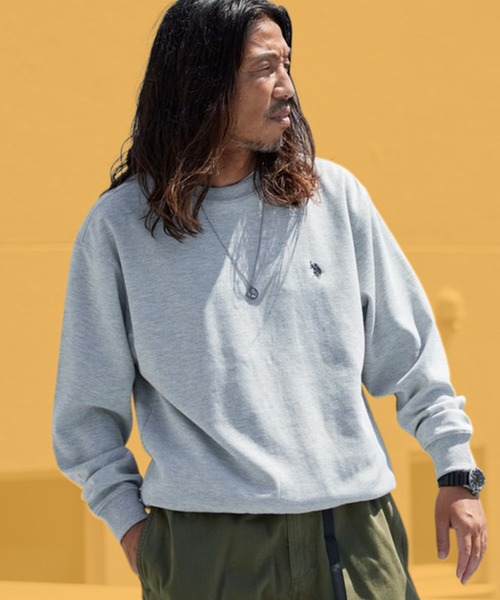 U.S. POLO ASSN.(ユーエスポロアッスン)の「U.S. POLO ASSN./ユーエスポロアッスン クルーネックプルオーバー スウェット トレーナー ロゴ刺繍 メンズ レディース 2026年秋冬 秋服(スウェット・メンズ・ブラック/スミクロ/グレー/ネイビー・M/L/LL)」の4枚目の写真
