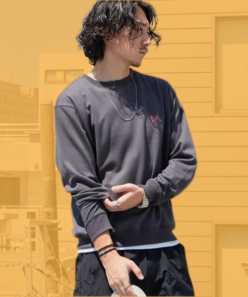 U.S. POLO ASSN.(ユーエスポロアッスン)の「U.S. POLO ASSN./ユーエスポロアッスン クルーネックプルオーバー スウェット トレーナー ロゴ刺繍 メンズ レディース 2026年秋冬 秋服(スウェット・メンズ・ブラック/スミクロ/グレー/ネイビー・M/L/LL)」の3枚目の写真