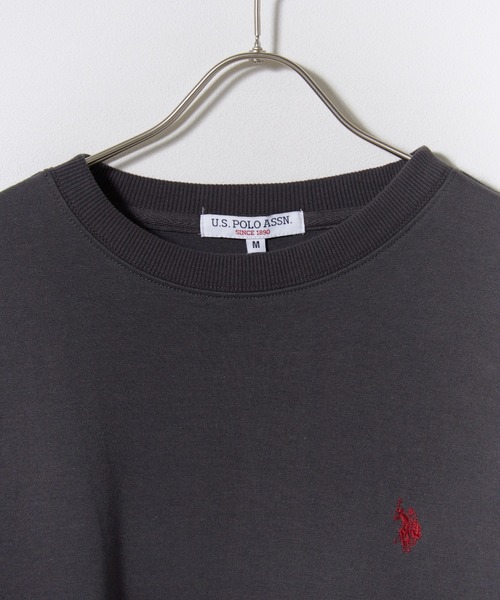 U.S. POLO ASSN.(ユーエスポロアッスン)の「U.S. POLO ASSN./ユーエスポロアッスン クルーネックプルオーバー スウェット トレーナー ロゴ刺繍 メンズ レディース 2026年秋冬 秋服(スウェット・メンズ・ブラック/スミクロ/グレー/ネイビー・M/L/LL)」の9枚目の写真