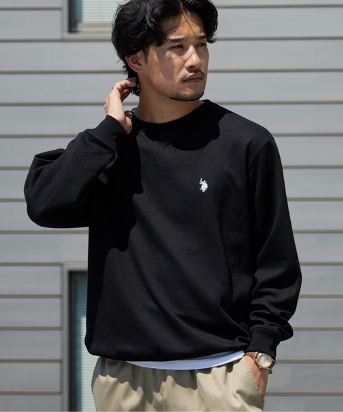U.S. POLO ASSN.(ユーエスポロアッスン)の「U.S. POLO ASSN./ユーエスポロアッスン クルーネックプルオーバー スウェット トレーナー ロゴ刺繍 メンズ レディース 2026年秋冬 秋服(スウェット・メンズ・ブラック/スミクロ/グレー/ネイビー・M/L/LL)」の14枚目の写真