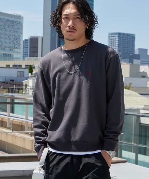 U.S. POLO ASSN.(ユーエスポロアッスン)の「U.S. POLO ASSN./ユーエスポロアッスン クルーネックプルオーバー スウェット トレーナー ロゴ刺繍 メンズ レディース 2026年秋冬 秋服(スウェット・メンズ・ブラック/スミクロ/グレー/ネイビー・M/L/LL)」の20枚目の写真