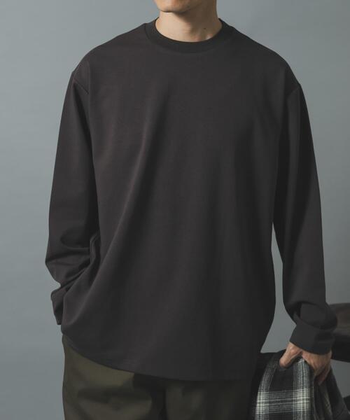 ITEMS URBANRESEARCH(アイテムズ アーバンリサーチ)の「ダブルフェイス裏配色 長袖カットソー(Tシャツ/カットソー・メンズ・ボルドー/チャコールグレー/ベージュ・LARGE/MEDIUM)」の9枚目の写真