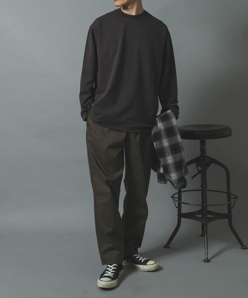 ITEMS URBANRESEARCH(アイテムズ アーバンリサーチ)の「ダブルフェイス裏配色 長袖カットソー(Tシャツ/カットソー・メンズ・ボルドー/チャコールグレー/ベージュ・LARGE/MEDIUM)」の10枚目の写真