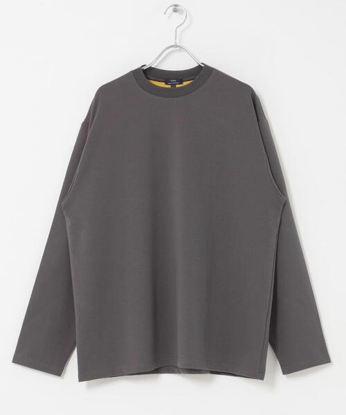 ITEMS URBANRESEARCH(アイテムズ アーバンリサーチ)の「ダブルフェイス裏配色 長袖カットソー(Tシャツ/カットソー・メンズ・ボルドー/チャコールグレー/ベージュ・LARGE/MEDIUM)」の11枚目の写真