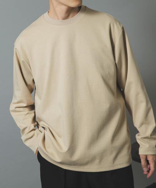 ITEMS URBANRESEARCH(アイテムズ アーバンリサーチ)の「ダブルフェイス裏配色 長袖カットソー(Tシャツ/カットソー・メンズ・ボルドー/チャコールグレー/ベージュ・LARGE/MEDIUM)」の14枚目の写真