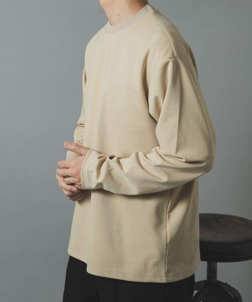 ITEMS URBANRESEARCH(アイテムズ アーバンリサーチ)の「ダブルフェイス裏配色 長袖カットソー(Tシャツ/カットソー・メンズ・ボルドー/チャコールグレー/ベージュ・LARGE/MEDIUM)」の16枚目の写真