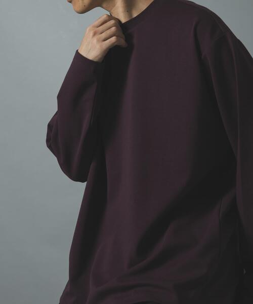 ITEMS URBANRESEARCH(アイテムズ アーバンリサーチ)の「ダブルフェイス裏配色 長袖カットソー(Tシャツ/カットソー・メンズ・ボルドー/チャコールグレー/ベージュ・LARGE/MEDIUM)」の20枚目の写真