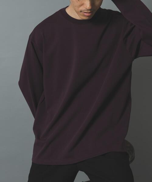 ITEMS URBANRESEARCH(アイテムズ アーバンリサーチ)の「ダブルフェイス裏配色 長袖カットソー(Tシャツ/カットソー・メンズ・ボルドー/チャコールグレー/ベージュ・LARGE/MEDIUM)」の22枚目の写真