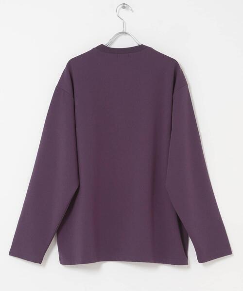 ITEMS URBANRESEARCH(アイテムズ アーバンリサーチ)の「ダブルフェイス裏配色 長袖カットソー(Tシャツ/カットソー・メンズ・ボルドー/チャコールグレー/ベージュ・LARGE/MEDIUM)」の4枚目の写真