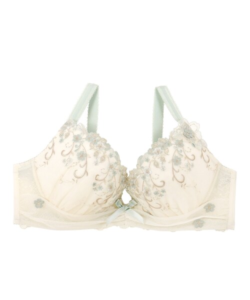 Risa Magli(リサマリ)の「ストロ ブラジャー (G-H) <Glamor Bra/サイドすっきりタイプ>(ブラジャー・レディース・ベビーピンク/ライトグレー/アイボリー・H65/G80/G70/G75/G65/H75/H70)」の5枚目の写真