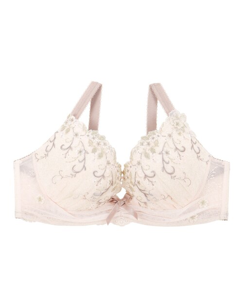 Risa Magli(リサマリ)の「ストロ ブラジャー (G-H) <Glamor Bra/サイドすっきりタイプ>(ブラジャー・レディース・ベビーピンク/ライトグレー/アイボリー・H65/G80/G70/G75/G65/H75/H70)」の7枚目の写真