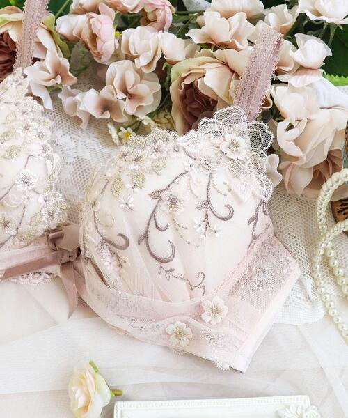 Risa Magli(リサマリ)の「ストロ ブラジャー (G-H) <Glamor Bra/サイドすっきりタイプ>(ブラジャー・レディース・ベビーピンク/ライトグレー/アイボリー・H65/G80/G70/G75/G65/H75/H70)」の11枚目の写真