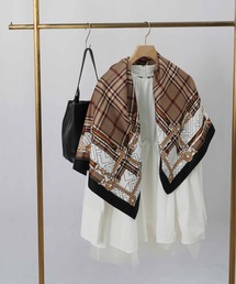 LADY LUCK LUCA（レディラックルカ）の「LC/LLL プリントスカーフ大判（バンダナ/スカーフ）」