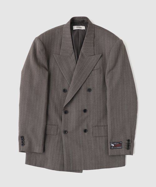 DAIRIKU（ダイリク）の「DAIRIKU / ダイリク "Billy" Stripe Double Tailored Jacket（テーラードジャケット・メンズ・ブラウン・MEDIUM/SMALL）」の5枚目の写真