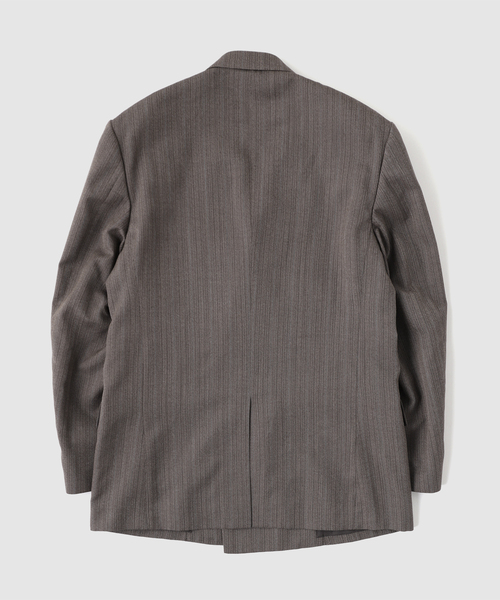 DAIRIKU（ダイリク）の「DAIRIKU / ダイリク "Billy" Stripe Double Tailored Jacket（テーラードジャケット・メンズ・ブラウン・MEDIUM/SMALL）」の6枚目の写真