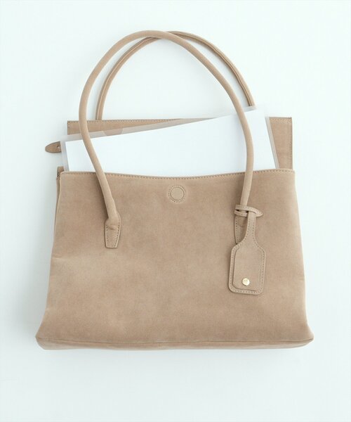 natural couture(ナチュラルクチュール)の「A4対応3ポケットトートBAG(トートバッグ・レディース・ピンク/ライトベージュ/ブラウン/ブラック・FREE)」の8枚目の写真