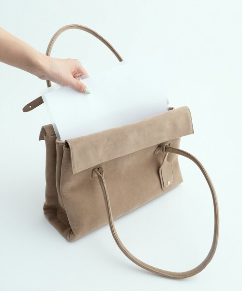 natural couture(ナチュラルクチュール)の「A4対応3ポケットトートBAG(トートバッグ・レディース・ピンク/ライトベージュ/ブラウン/ブラック・FREE)」の21枚目の写真