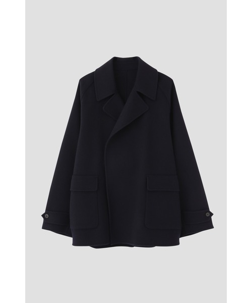 YLEVE(イレーヴ)の「YLEVE / LAMBSWOOL DOUBLE CLOTH BEAVER SHORT CO(ダウンジャケット/コート・メンズ・ブラウン/ネイビー・4/5)」の21枚目の写真