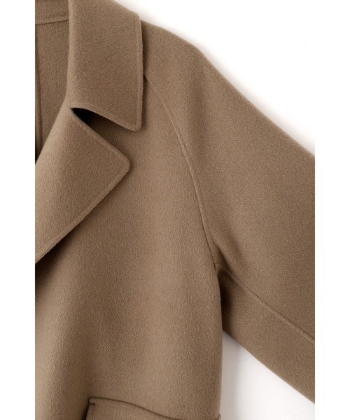 YLEVE(イレーヴ)の「YLEVE / LAMBSWOOL DOUBLE CLOTH BEAVER SHORT CO(ダウンジャケット/コート・メンズ・ブラウン/ネイビー・4/5)」の12枚目の写真