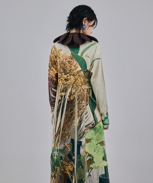 NON TOKYO(ノントーキョー)の「NON TOKYO/ノントーキョー/DIRECT PRINT RIB GATHER O/Pダイレクトプリントリブギャザーワンピース(ワンピース・レディース・その他2/その他1・F)」の4枚目の写真