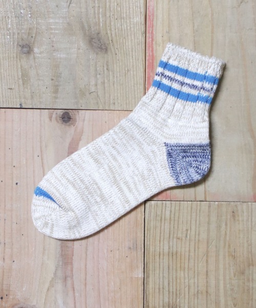 OLD BETTY'S(オールドベティーズ)の「Lady's Short Line Socks (Standard)/ショートラインソックス(ソックス/靴下・レディース・グリーン/ピンク/アイボリー/ブラック/ネイビー/イエロー/レッド/ブルー系その他/マスタード/サックスブルー/ブルー系その他2・S)」の6枚目の写真