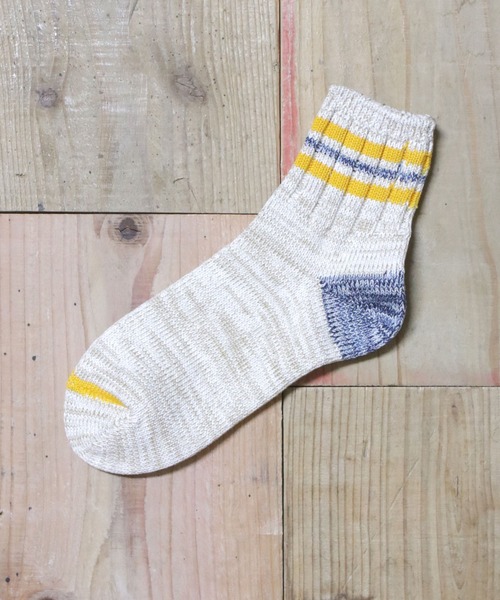 OLD BETTY'S(オールドベティーズ)の「Lady's Short Line Socks (Standard)/ショートラインソックス(ソックス/靴下・レディース・グリーン/ピンク/アイボリー/ブラック/ネイビー/イエロー/レッド/ブルー系その他/マスタード/サックスブルー/ブルー系その他2・S)」の9枚目の写真