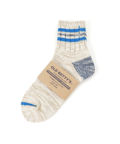 OLD BETTY'S(オールドベティーズ)の「Lady's Short Line Socks (Standard)/ショートラインソックス(ソックス/靴下・レディース・グリーン/ピンク/アイボリー/ブラック/ネイビー/イエロー/レッド/ブルー系その他/マスタード/サックスブルー/ブルー系その他2・S)」の15枚目の写真