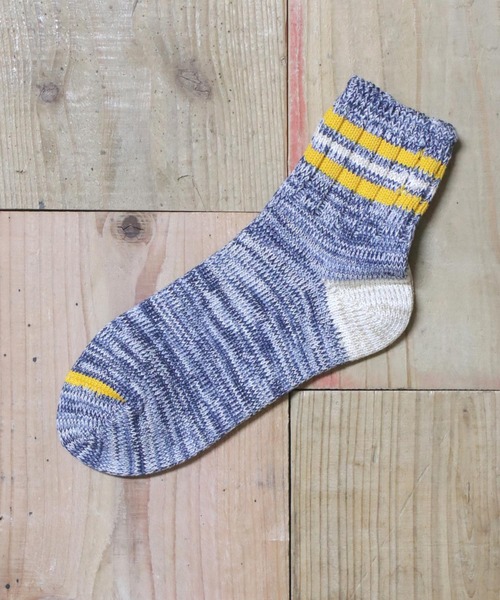 OLD BETTY'S(オールドベティーズ)の「Lady's Short Line Socks (Standard)/ショートラインソックス(ソックス/靴下・レディース・グリーン/ピンク/アイボリー/ブラック/ネイビー/イエロー/レッド/ブルー系その他/マスタード/サックスブルー/ブルー系その他2・S)」の7枚目の写真