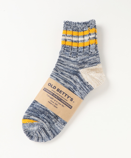 OLD BETTY'S(オールドベティーズ)の「Lady's Short Line Socks (Standard)/ショートラインソックス(ソックス/靴下・レディース・グリーン/ピンク/アイボリー/ブラック/ネイビー/イエロー/レッド/ブルー系その他/マスタード/サックスブルー/ブルー系その他2・S)」の22枚目の写真