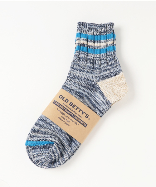 OLD BETTY'S(オールドベティーズ)の「Lady's Short Line Socks (Standard)/ショートラインソックス(ソックス/靴下・レディース・グリーン/ピンク/アイボリー/ブラック/ネイビー/イエロー/レッド/ブルー系その他/マスタード/サックスブルー/ブルー系その他2・S)」の21枚目の写真