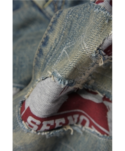 HYSTERIC GLAMOUR（ヒステリックグラマー）の「CPR加工デニムストレートスリムPT（デニムパンツ・メンズ・インディゴブルー・28inch/30inch/32inch/34inch）」の6枚目の写真