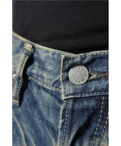 HYSTERIC GLAMOUR（ヒステリックグラマー）の「CPR加工デニムストレートスリムPT（デニムパンツ・メンズ・インディゴブルー・28inch/30inch/32inch/34inch）」の12枚目の写真