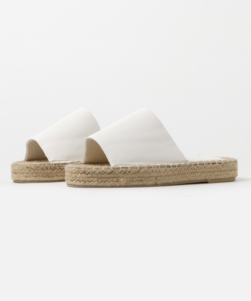 Re:EDIT（リエディ）の「[リエディ]ワンベルトジュートソールサンダルシューズ/サンダル/フラットサンダル（サンダル・レディース・シルバー/ブラック/ゴールド/ブルー系その他/ホワイト・LARGE/SMALL/MEDIUM/X-LARGE）」の12枚目の写真